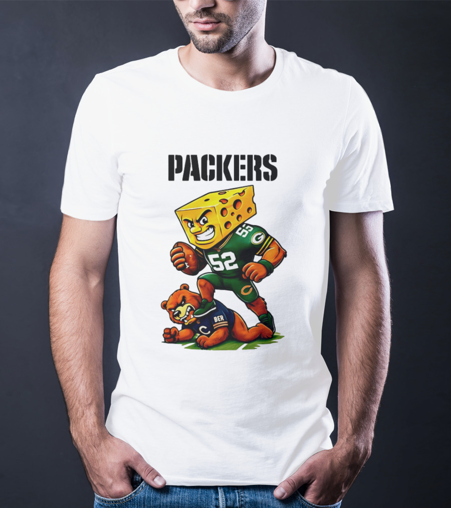 Packers Vs Bears Cheesehead Dominance Rivalry Showdown T-Shirt