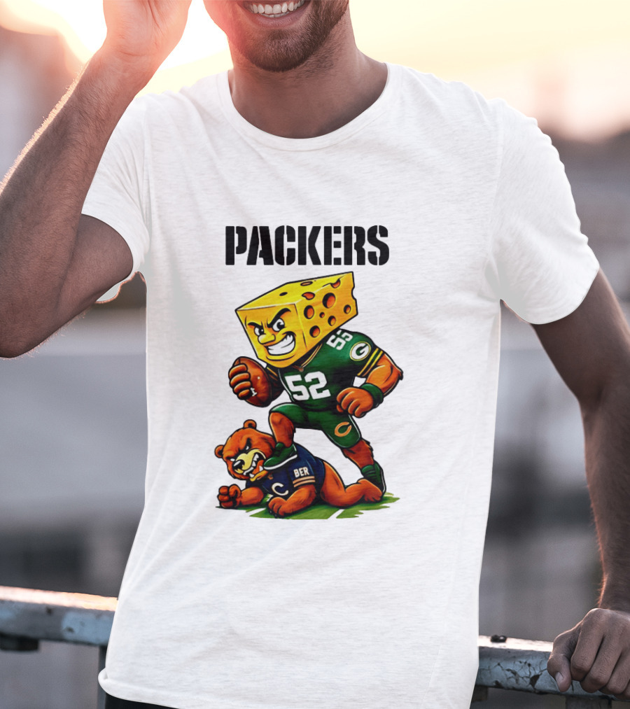 Packers Vs Bears Cheesehead Dominance Rivalry Showdown T-Shirt