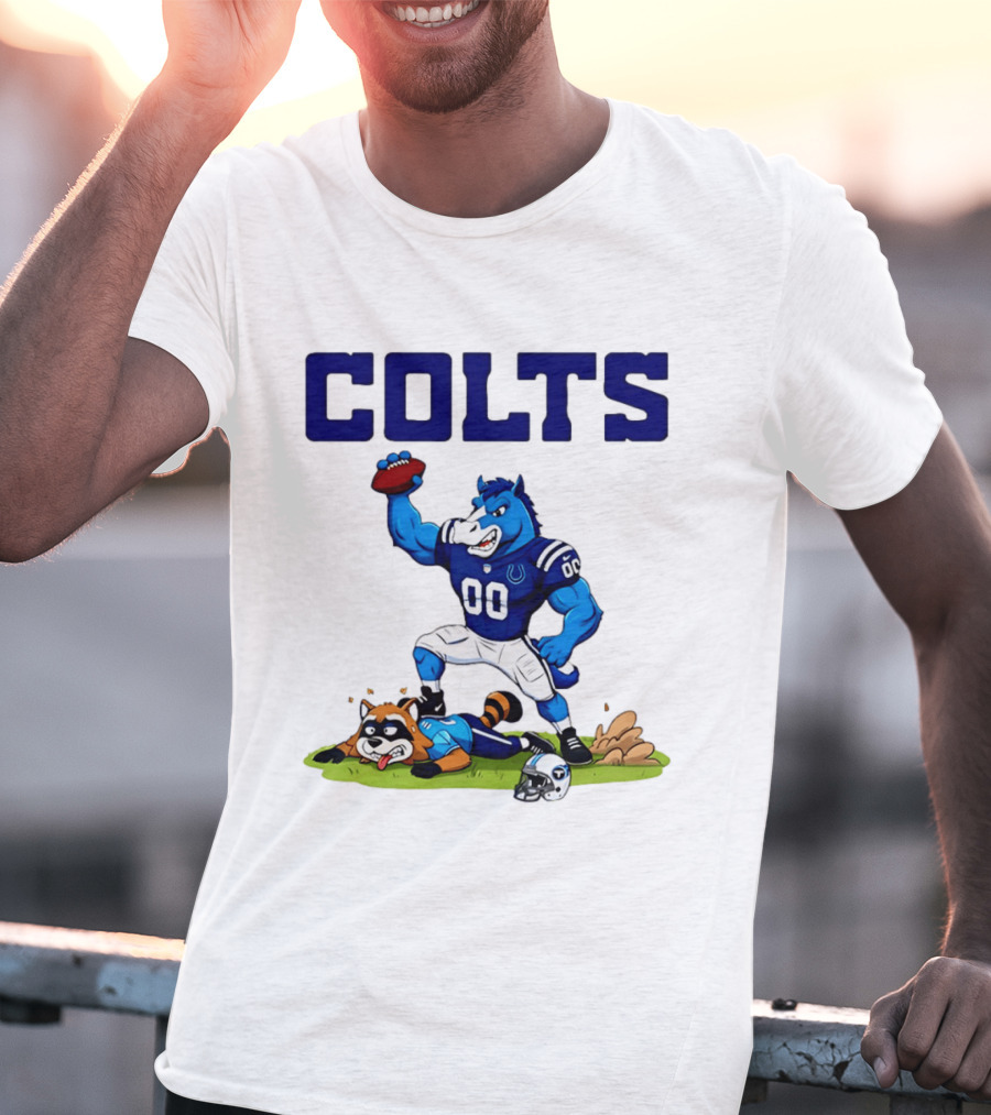 Indianapolis Colts Rivalry Over Tennessee Titans Cartoon T-Shirt