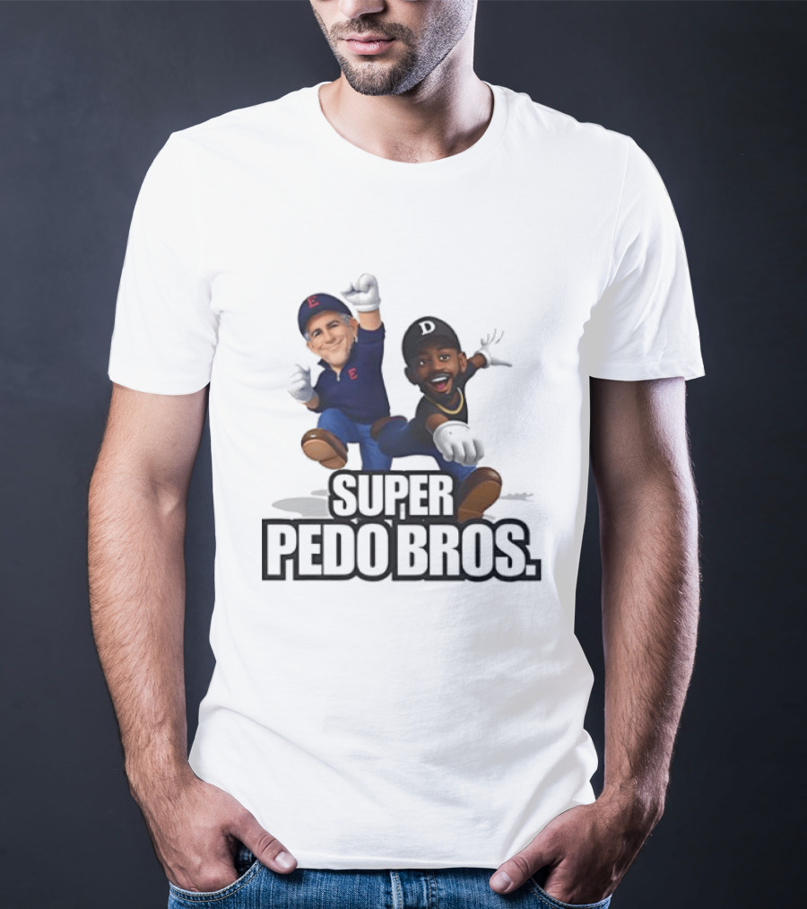 Jeffrey Epstein And Diddy Super Pedo Bros Video Game T-Shirt