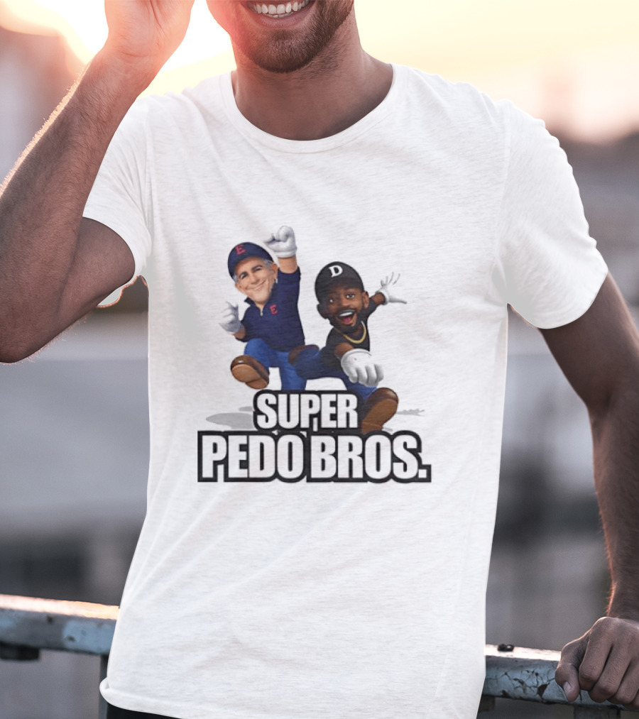 Jeffrey Epstein And Diddy Super Pedo Bros Video Game T-Shirt