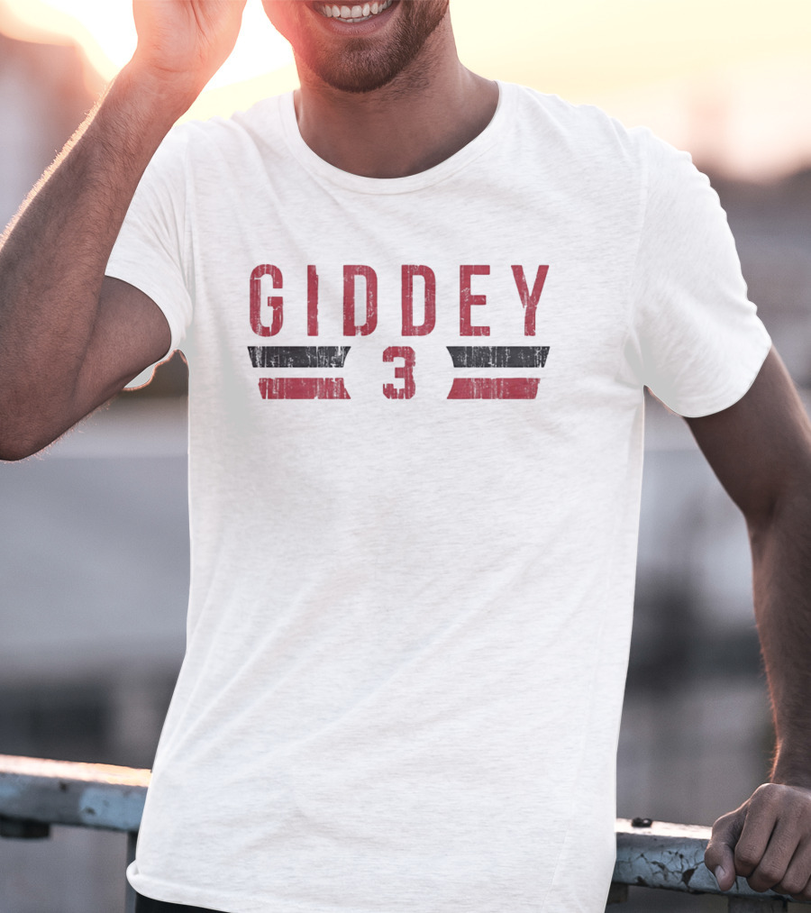 Giddey 3 Chicago Bulls Font Number And Name T-Shirt