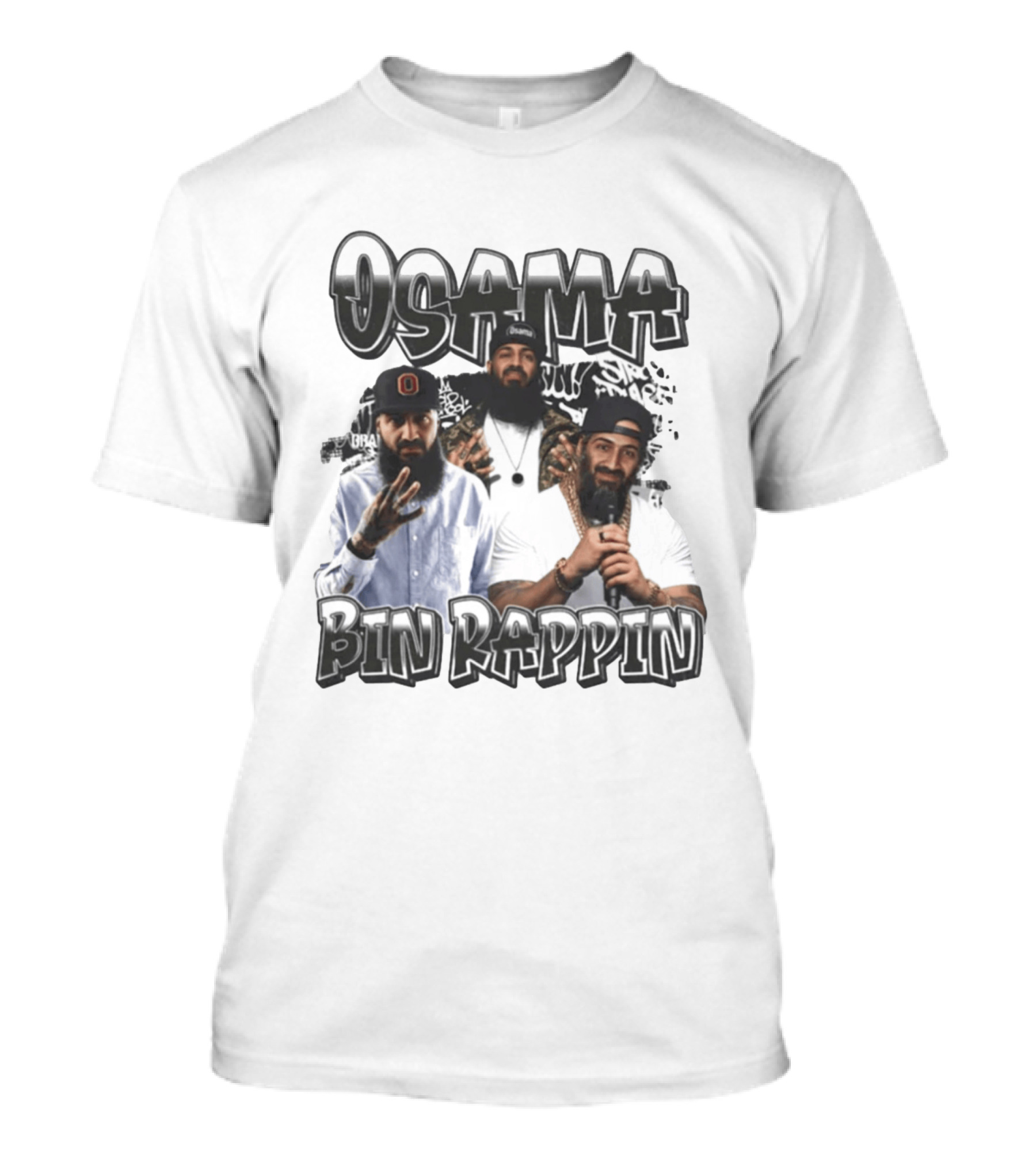 Osama Bin Rappin Hip Hop Rapper T-Shirt