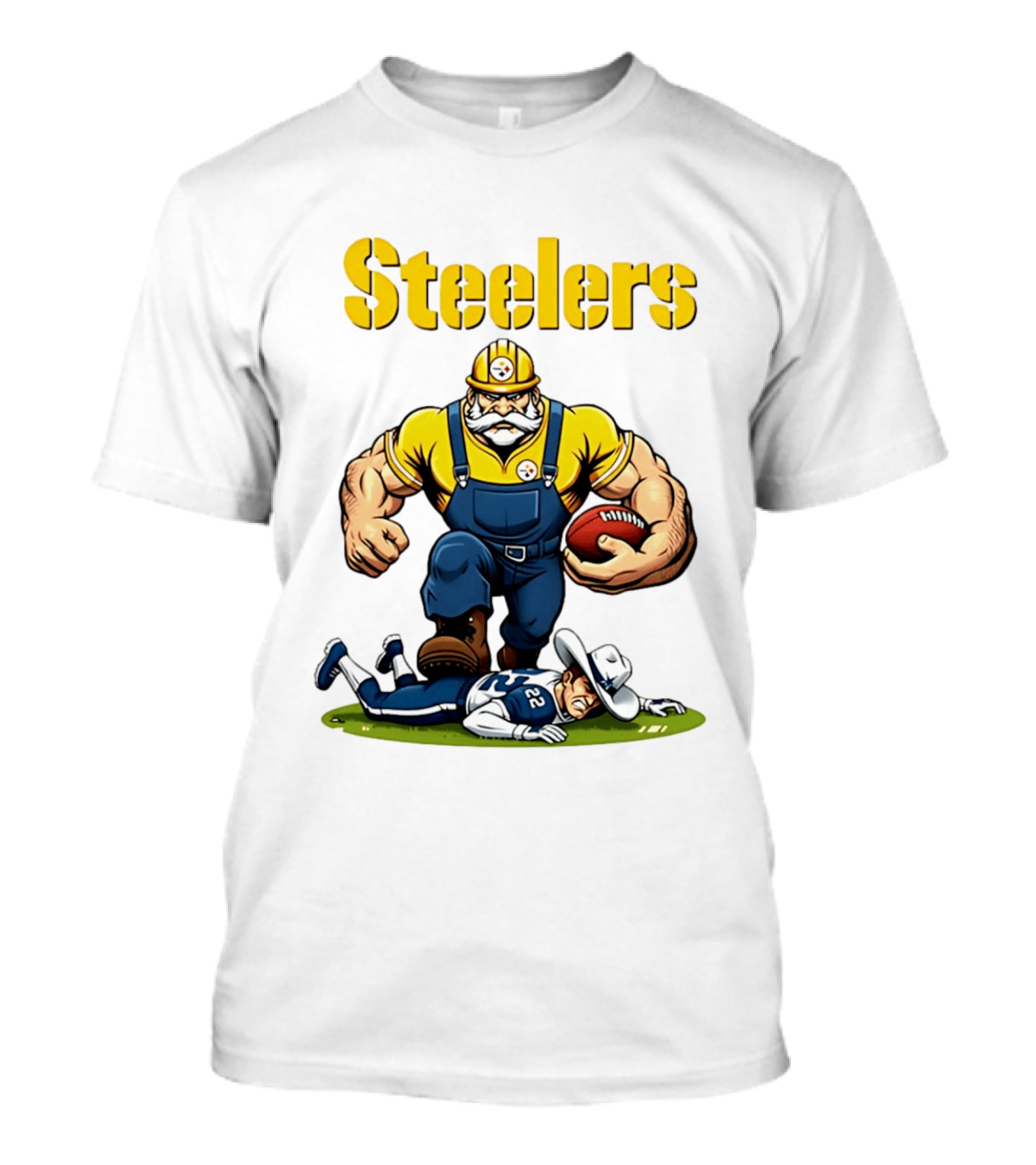 Pittsburgh Steelers Vs Dallas Cowboys Rivalries Football Cartoon T-Shirt