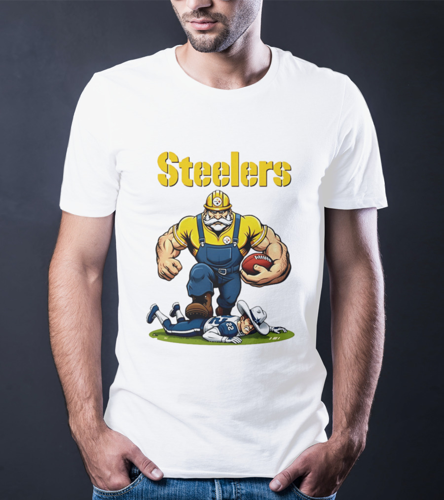 Pittsburgh Steelers Vs Dallas Cowboys Rivalries Football Cartoon T-Shirt