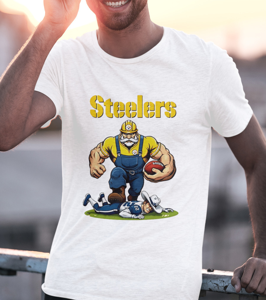 Pittsburgh Steelers Vs Dallas Cowboys Rivalries Football Cartoon T-Shirt