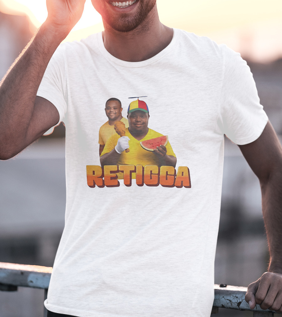 RETIGGA Fried Chicken Watermelon Meme Colorful Propeller Hat T-Shirt