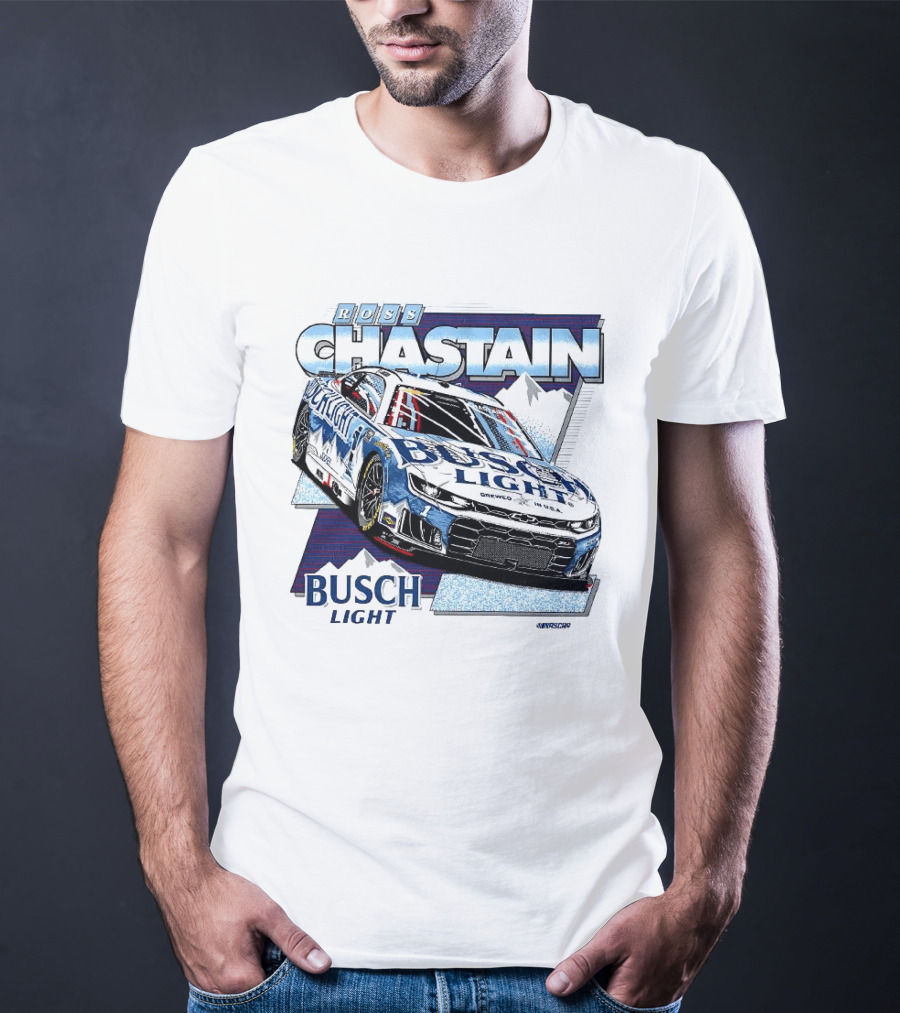 Ross Chastain Busch Light NASCAR Racing Car T-Shirt
