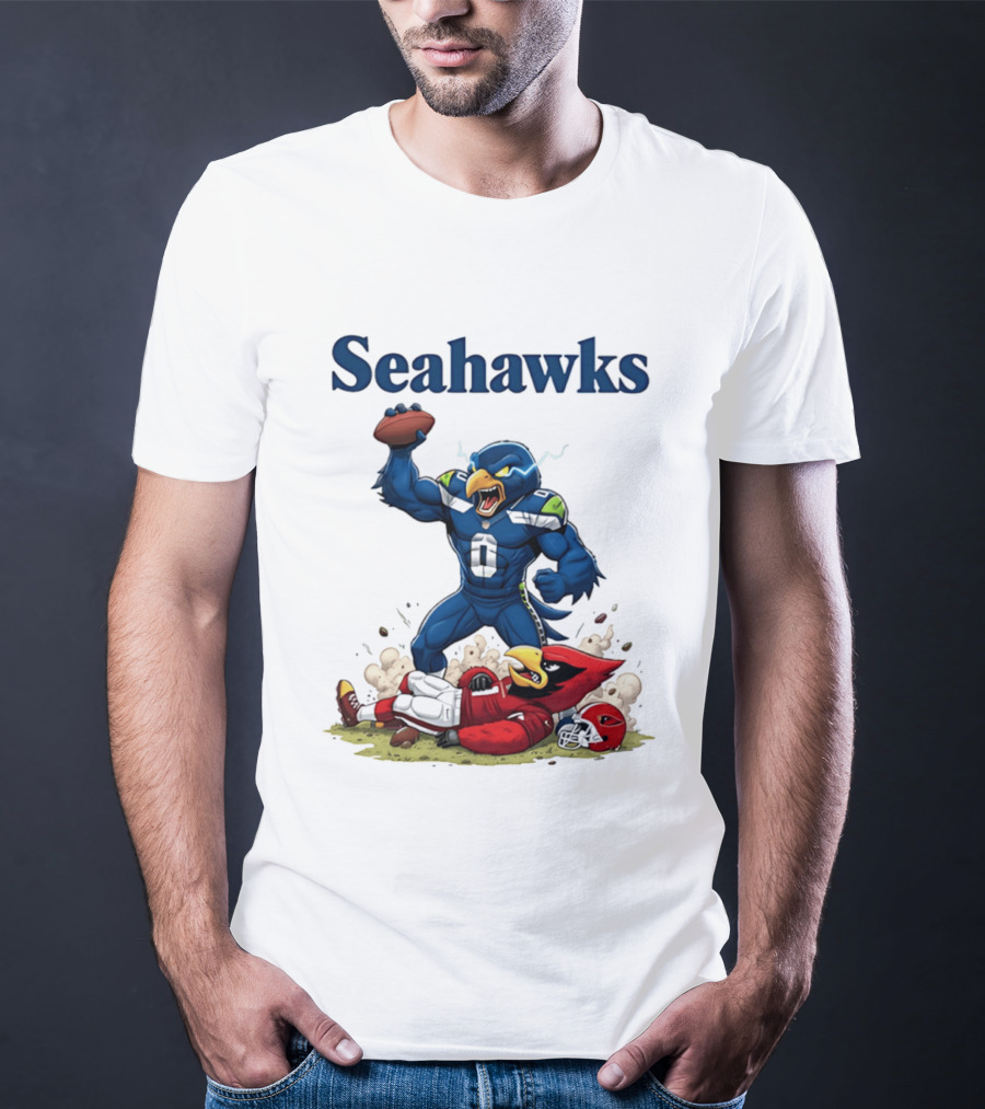 Seattle Seahawks Vs Arizona Cardinals Rivalry Victory Celebration T-Shirt