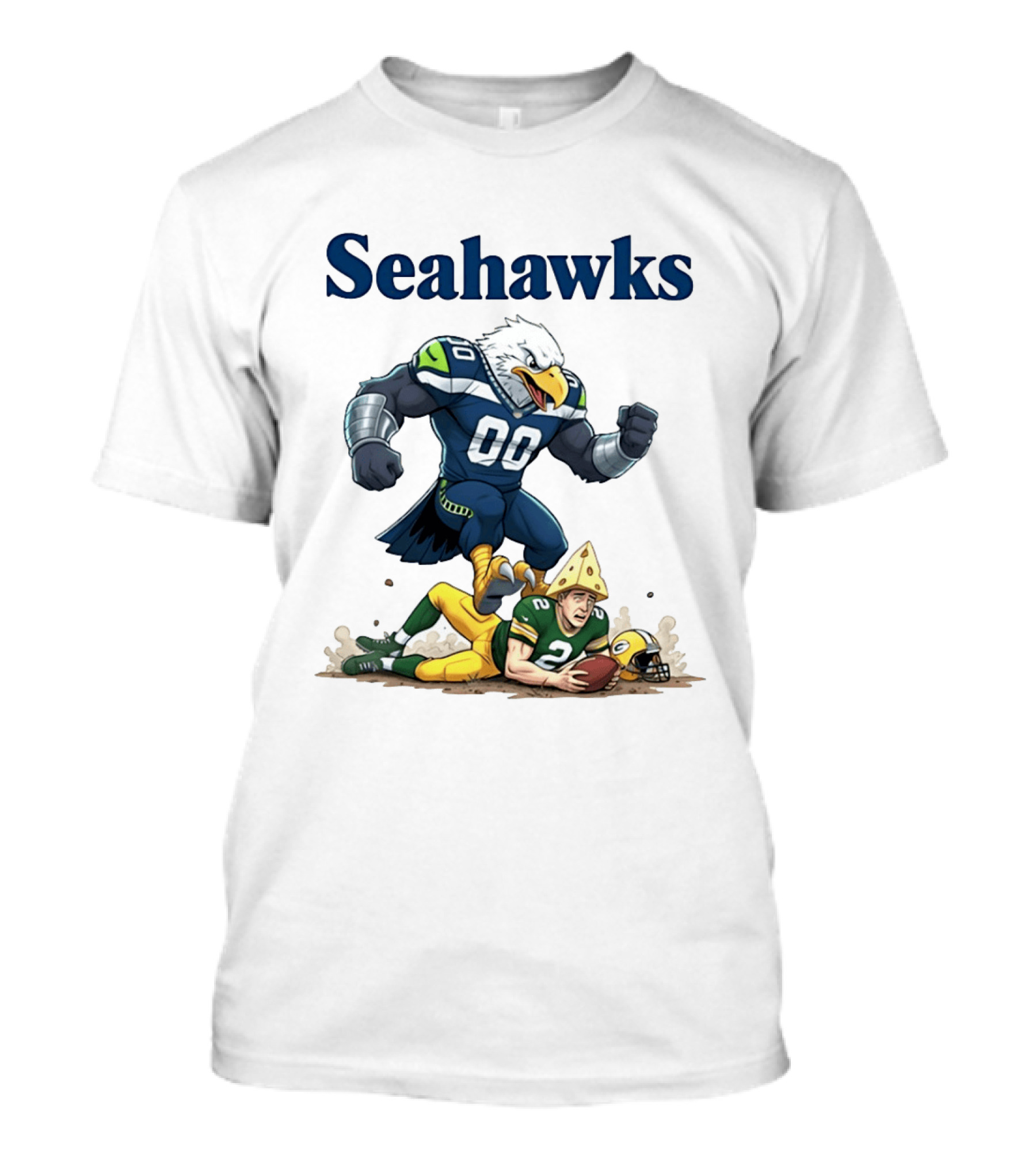 Seattle Seahawks Vs Green Bay Packers Rivalry Showdown T-Shirt