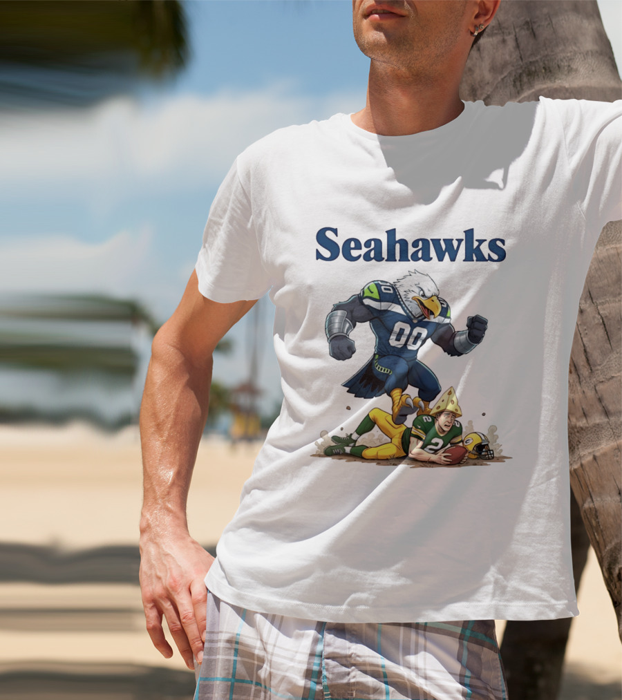 Seattle Seahawks Vs Green Bay Packers Rivalry Showdown T-Shirt