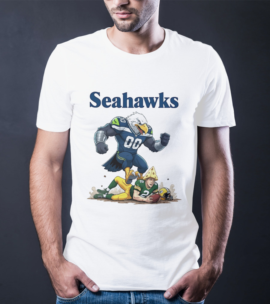 Seattle Seahawks Vs Green Bay Packers Rivalry Showdown T-Shirt