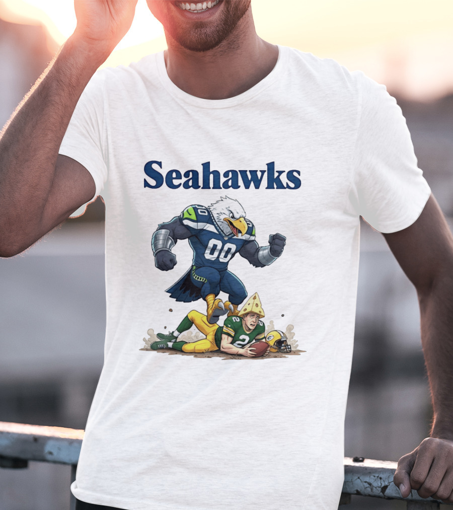 Seattle Seahawks Vs Green Bay Packers Rivalry Showdown T-Shirt