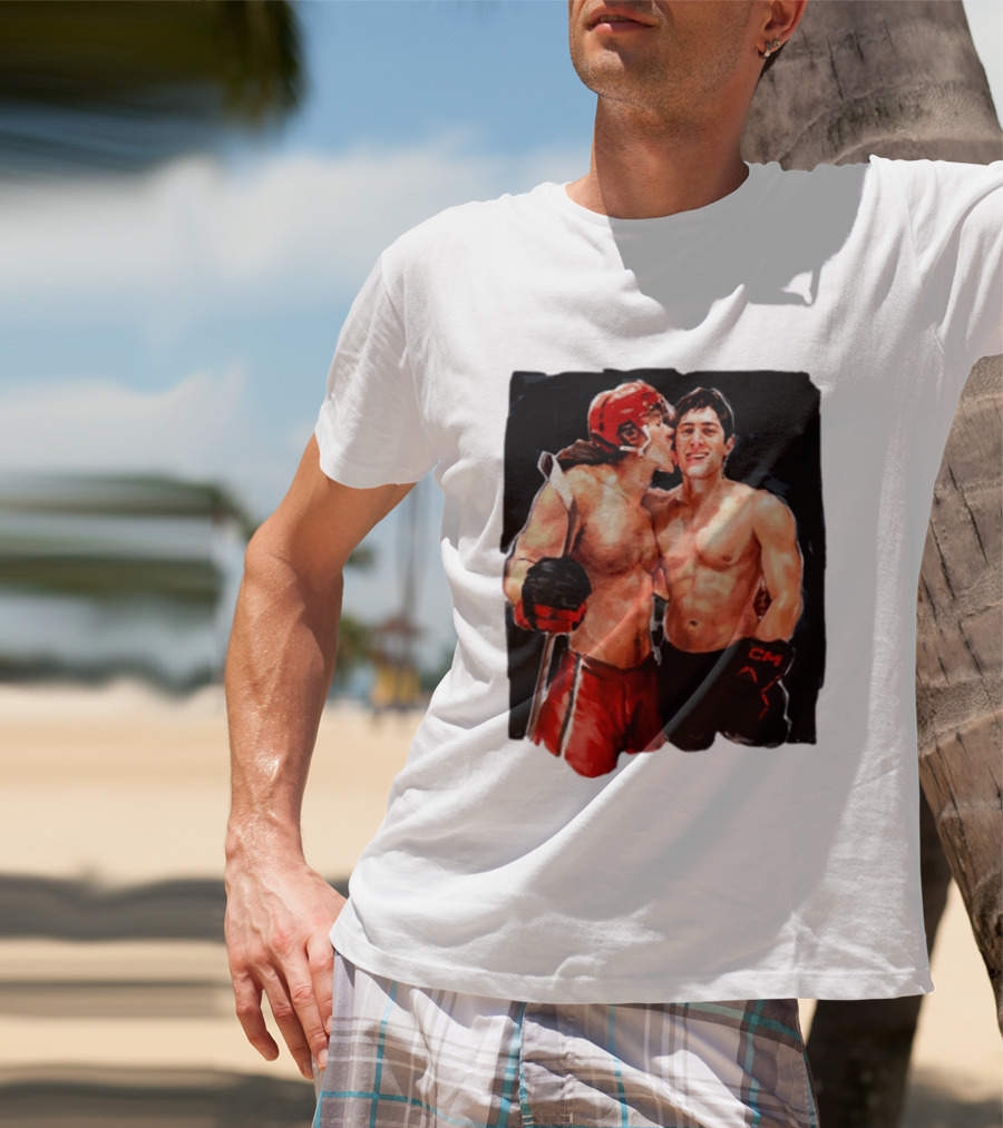 Shane Hollander Ilya Rosanov Gay Hockey Romance Painting T-Shirt
