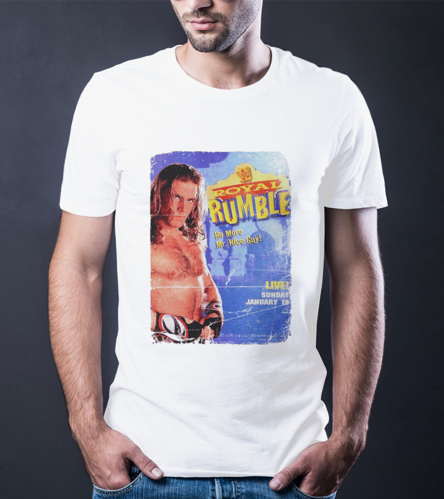 WWF Royal Rumble 1996 No More Mr. Nice Guy Live Sunday January 19 T-Shirt