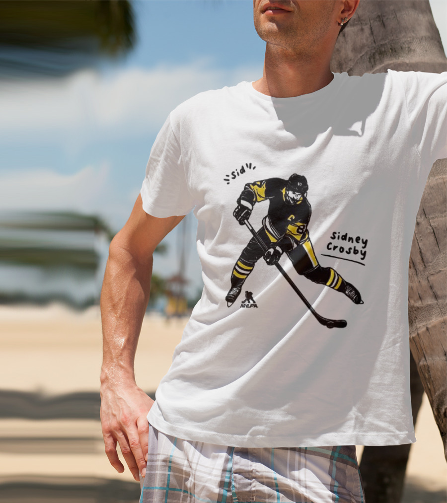 Sidney Crosby Pittsburgh Penguins Hockey Sid Cartoon Player T-Shirt