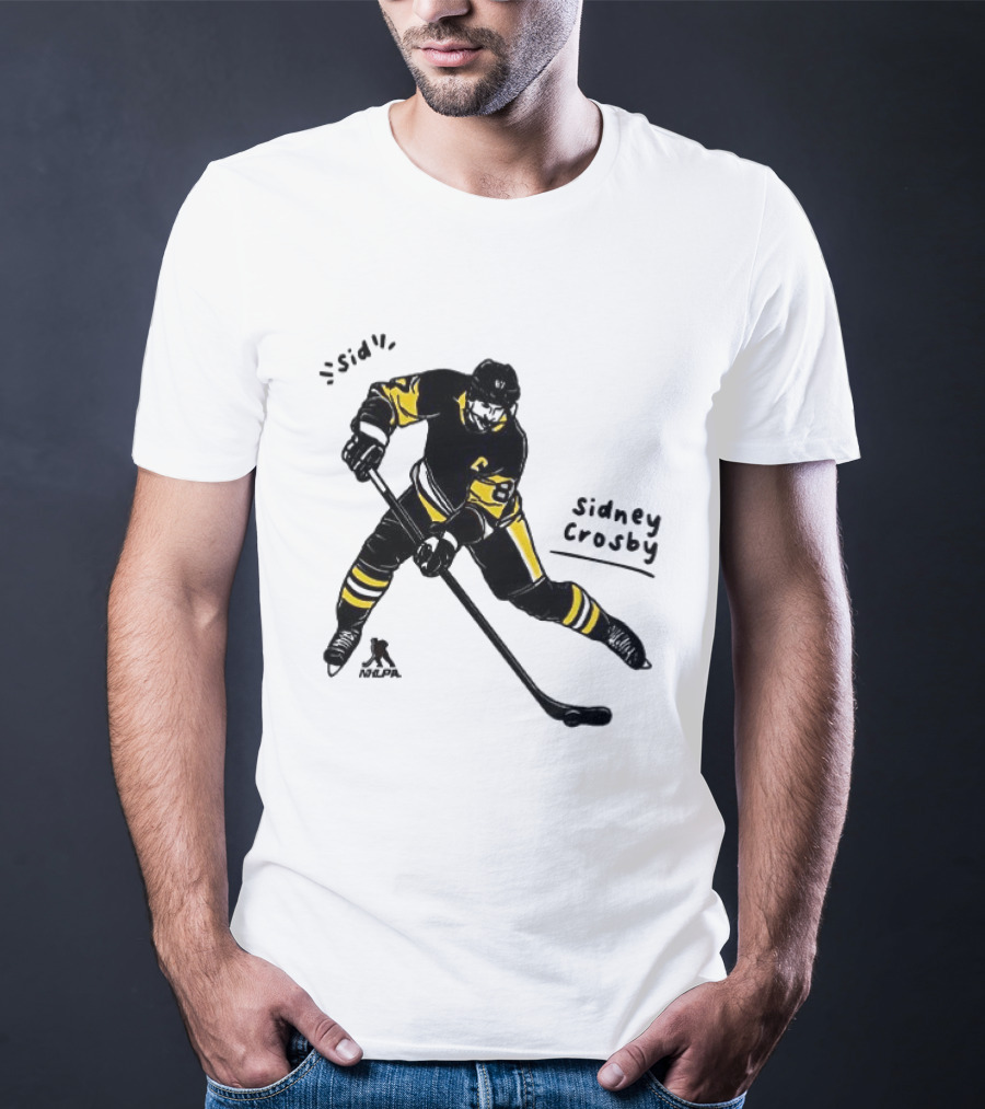 Sidney Crosby Pittsburgh Penguins Hockey Sid Cartoon Player T-Shirt
