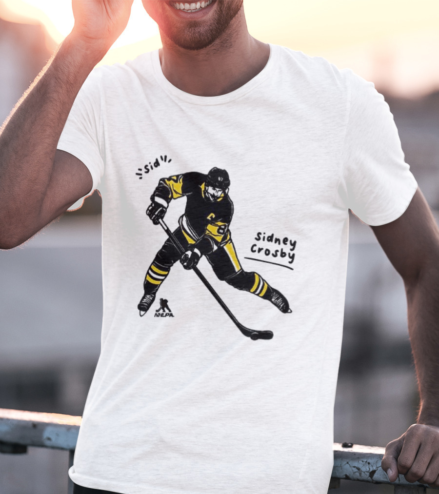 Sidney Crosby Pittsburgh Penguins Hockey Sid Cartoon Player T-Shirt