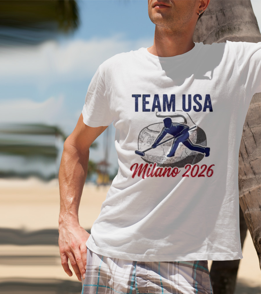 Team USA Curling Milano 2026 Olympics T-Shirt