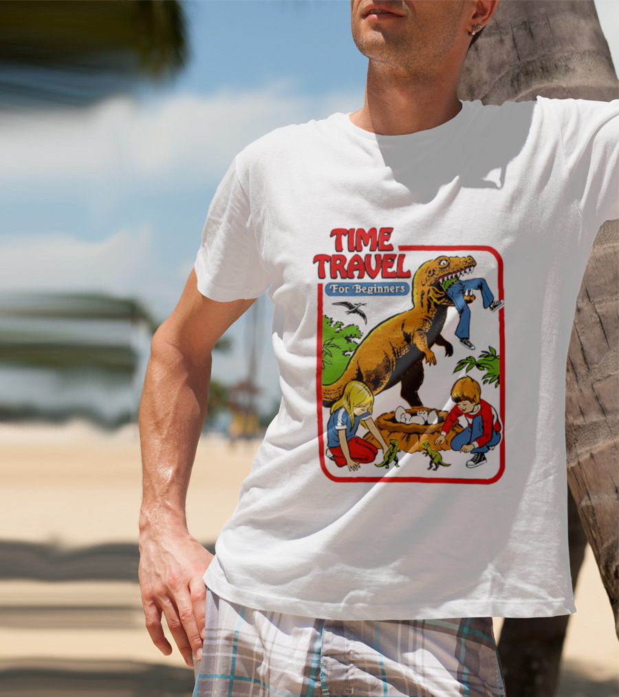 Time Travel For Beginners Dinosaur Adventure With Kids And Rex T-Shirt