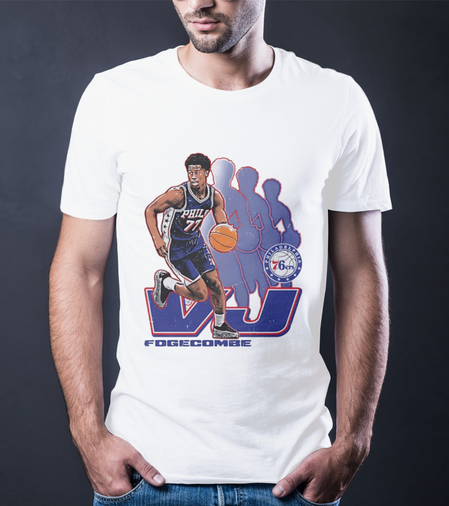 Philadelphia 76ers VJ Edgecombe Basketball Action T-Shirt