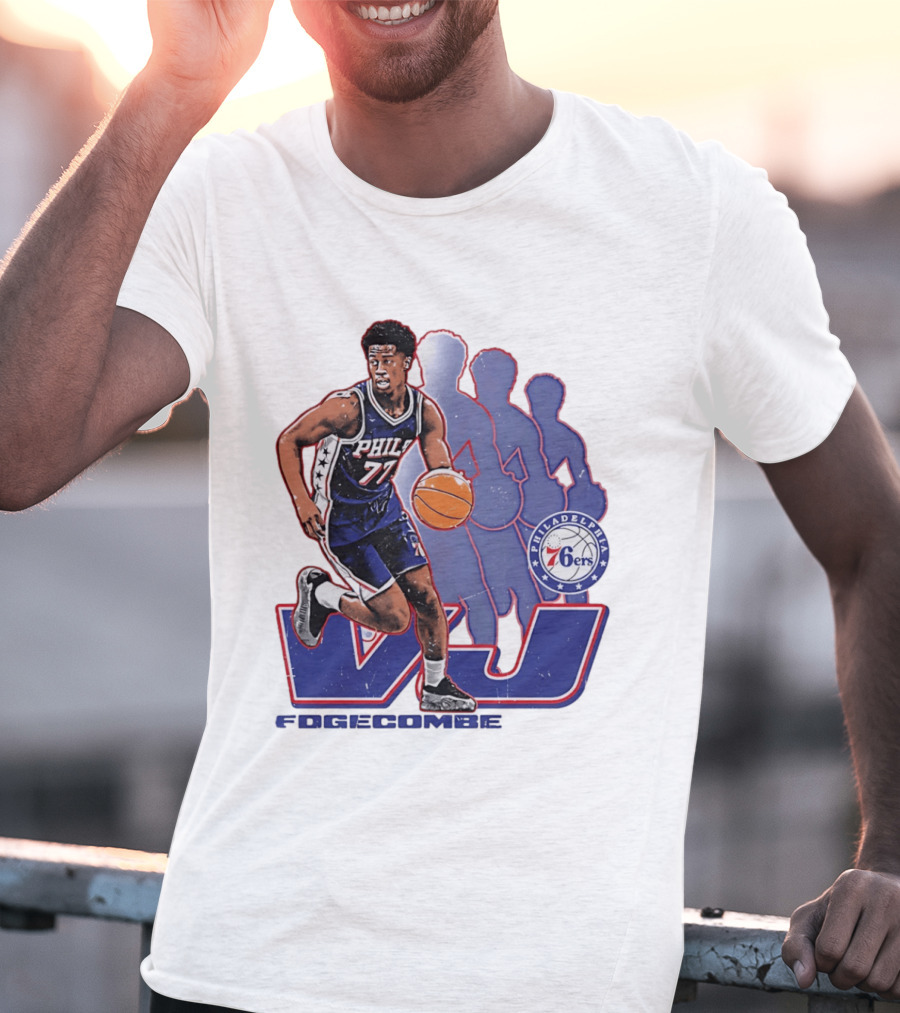 Philadelphia 76ers VJ Edgecombe Basketball Action T-Shirt