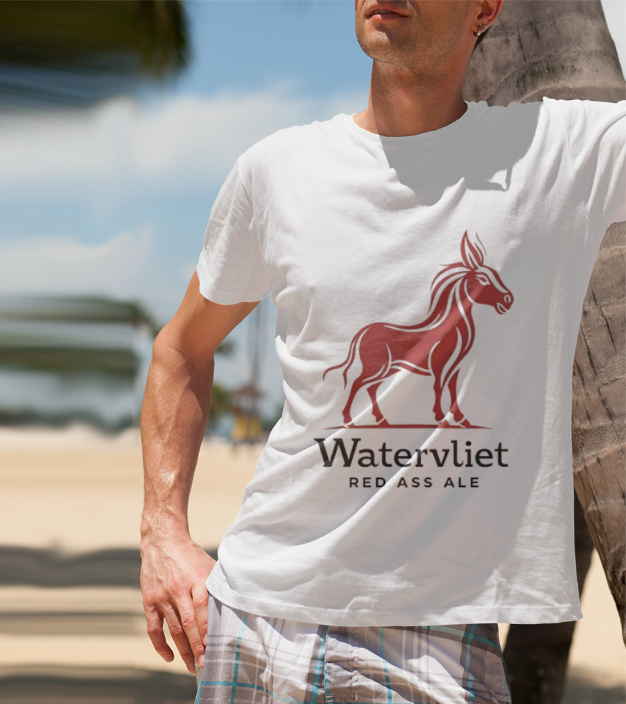 Watervliet Red Ass Ale Donkey T-Shirt