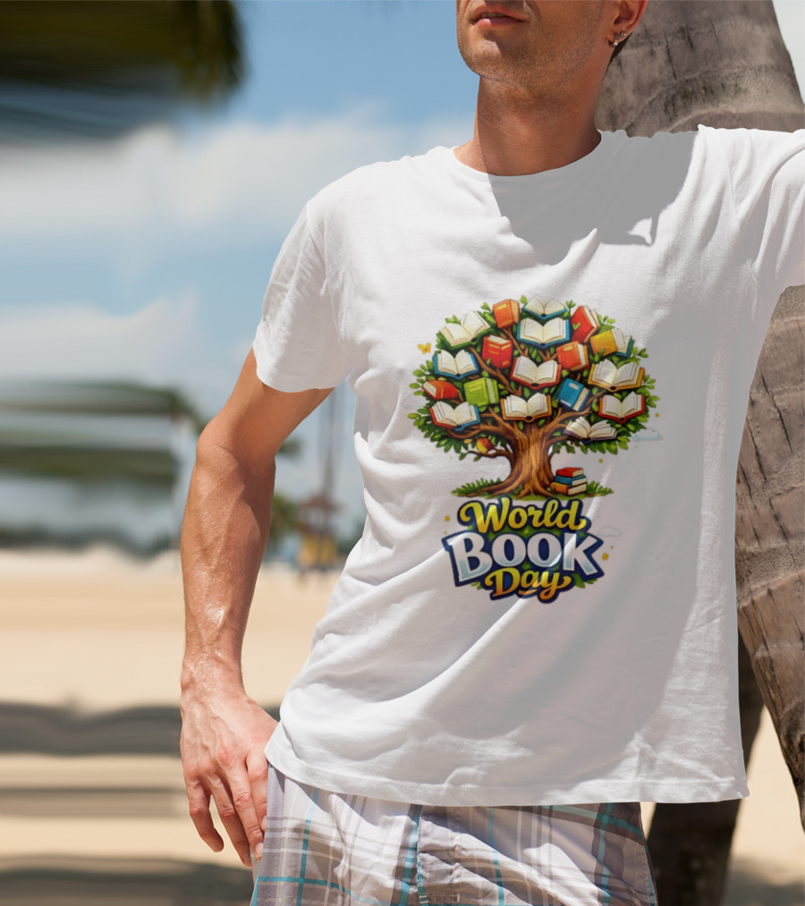 World Book Day Tree Of Knowledge With Books T-Shirt