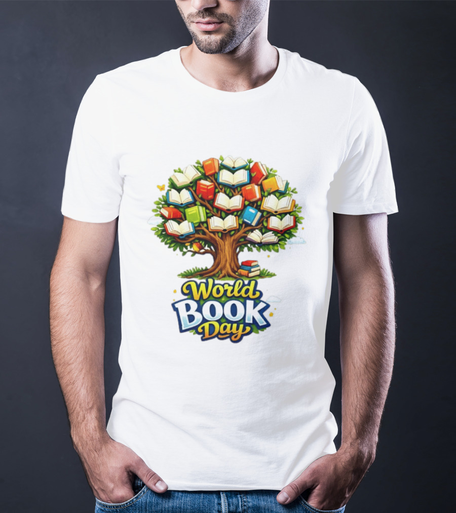 World Book Day Tree Of Knowledge With Books T-Shirt