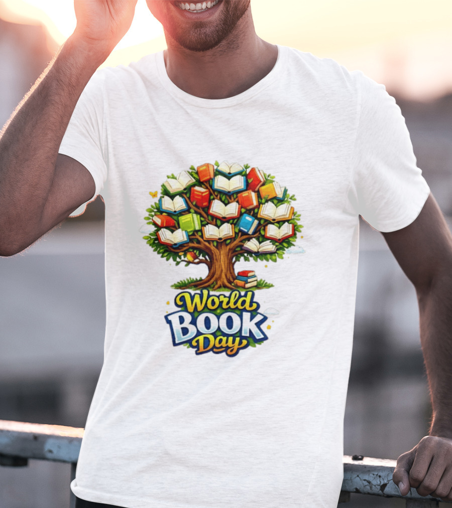 World Book Day Tree Of Knowledge With Books T-Shirt
