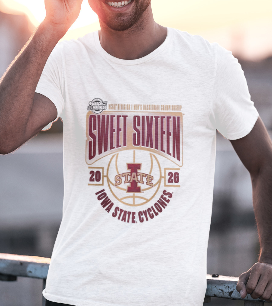 NCAA Men's Basketball 2026 Iowa State Cyclones Sweet Sixteen March Madness T-Shirt