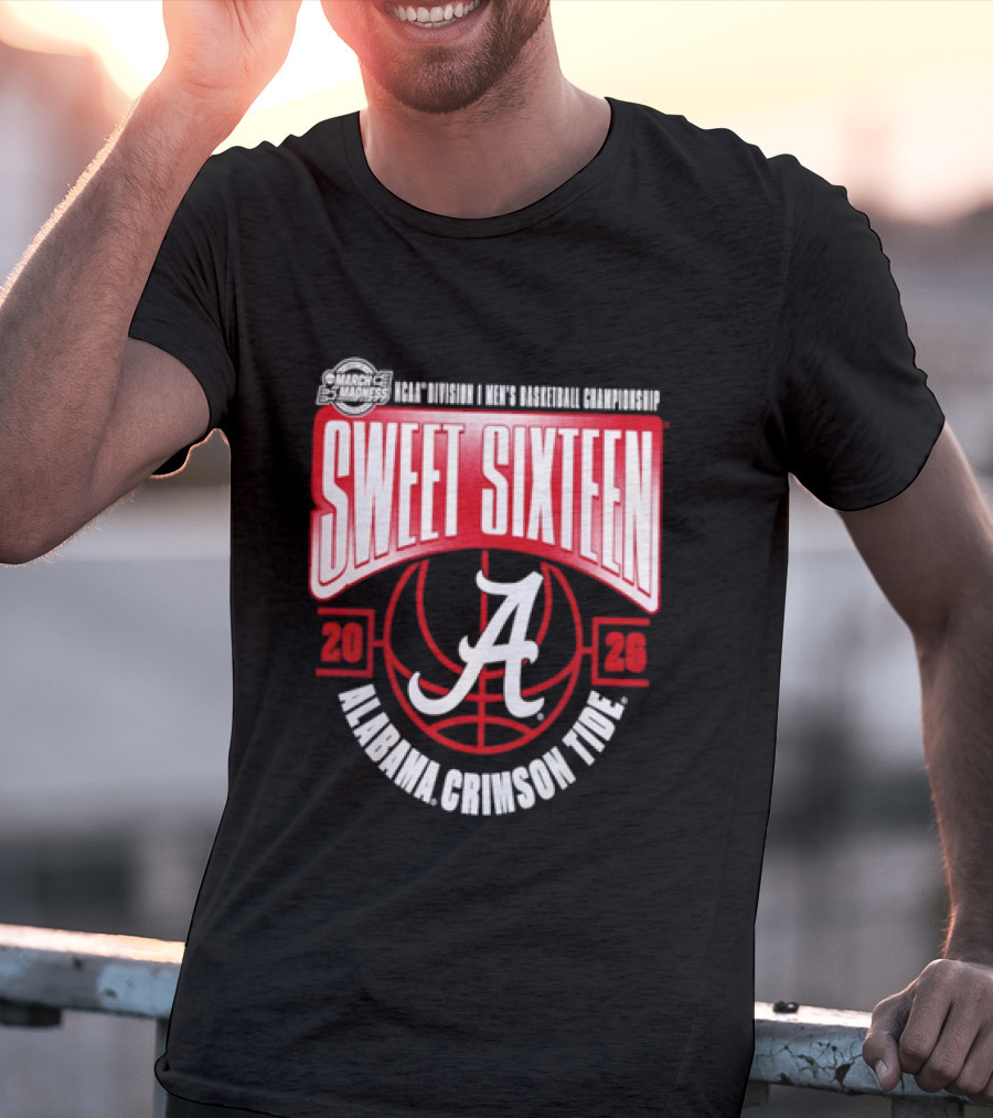 2026 Alabama Crimson Tide NCAA Men's Basketball Sweet Sixteen March Madness T-Shirt