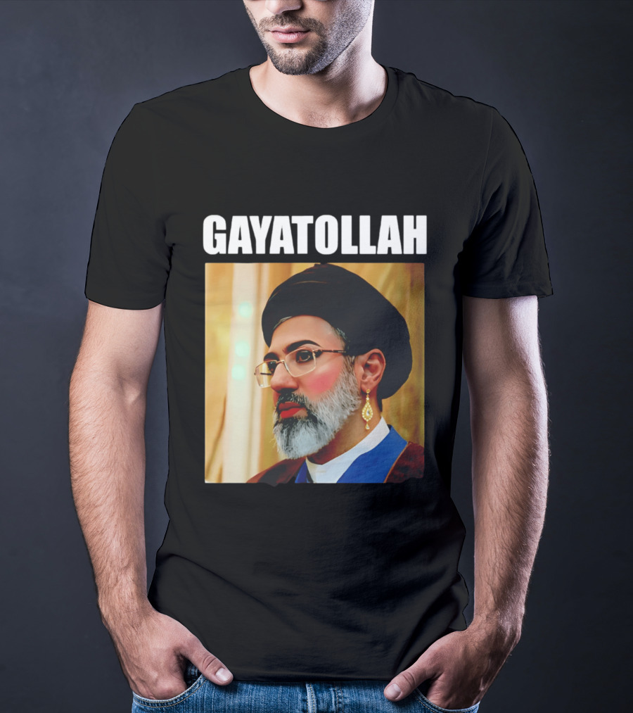 GAYATOLLAH Meme Featuring Mojtaba Khamenei Parody With Jewelry And Makeup T-Shirt