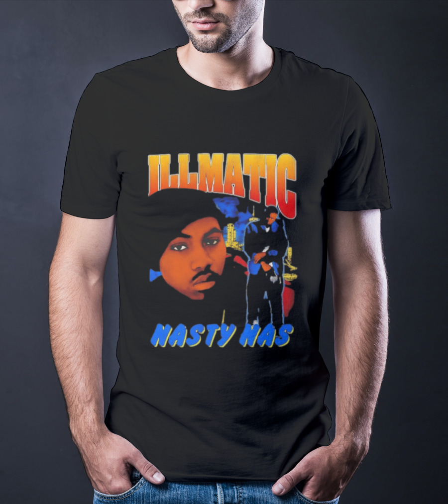 Nasty Nas Illmatic Urban Album Cover T-Shirt