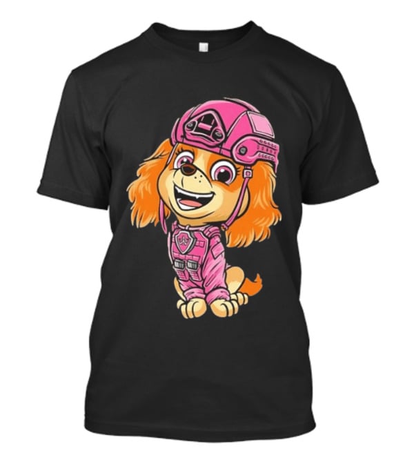 Paw Patrol Skye Air Rescue Pup In Pink Helmet And Suit T-Shirt