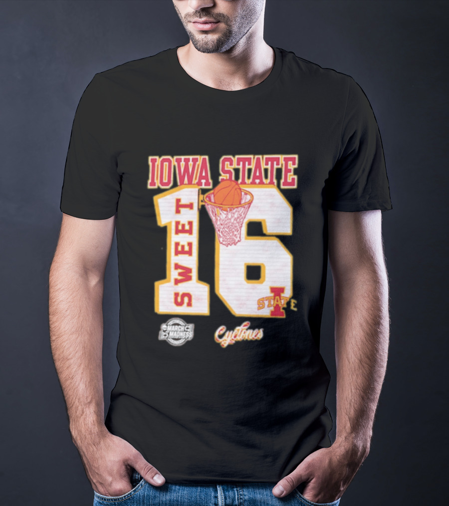 Iowa State Cyclones March Madness Sweet 16 Bound 2026 NCAA Tournament T-Shirt