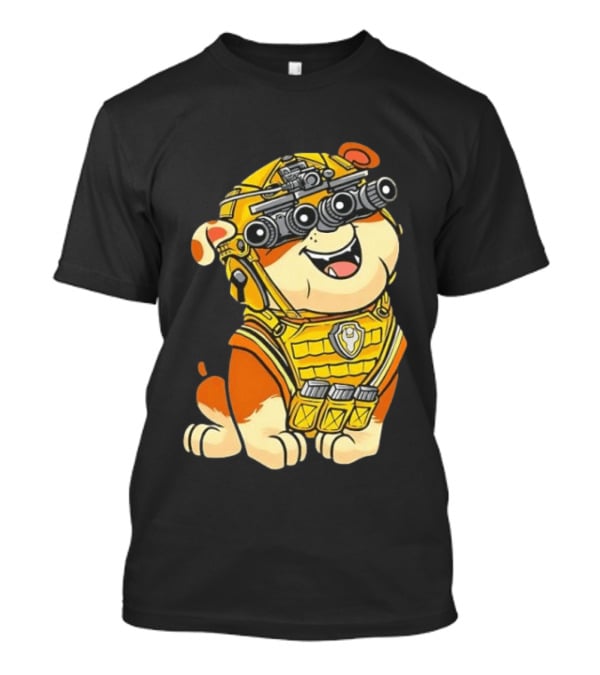 Rubble Construction Paw Patrol Dog Night Vision Goggles T-Shirt