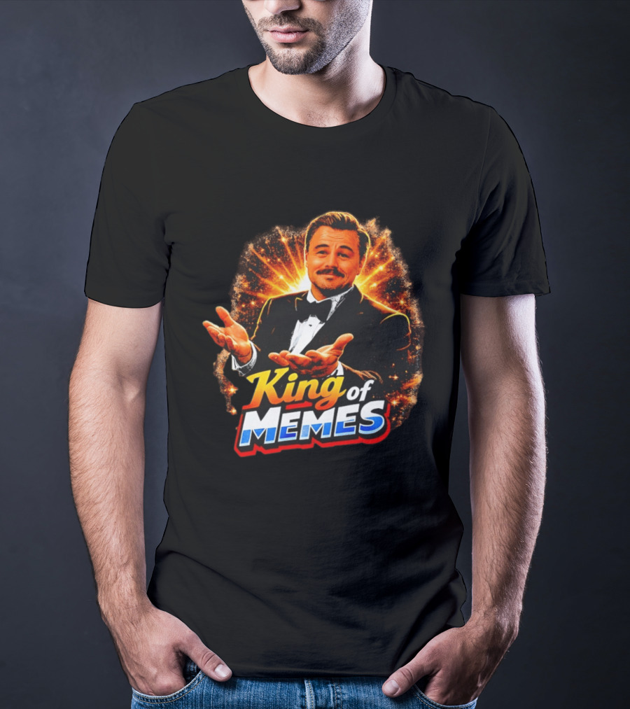 King Of Memes Leonardo DiCaprio Tuxedo Gesture Meme T-Shirt