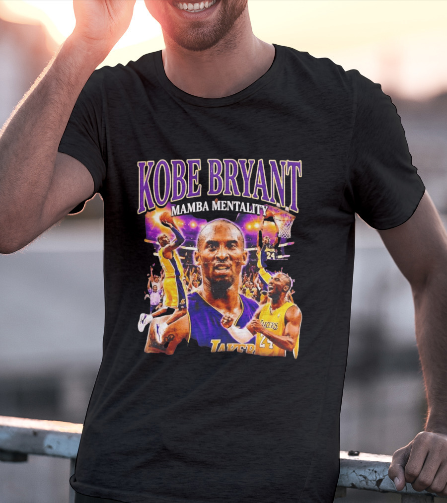 Kobe Bryant Mamba Mentality Los Angeles Lakers NBA 24 T-Shirt