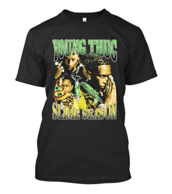 Young Thug Slime Season 90s Nostalgia Graphic Collage T-Shirt