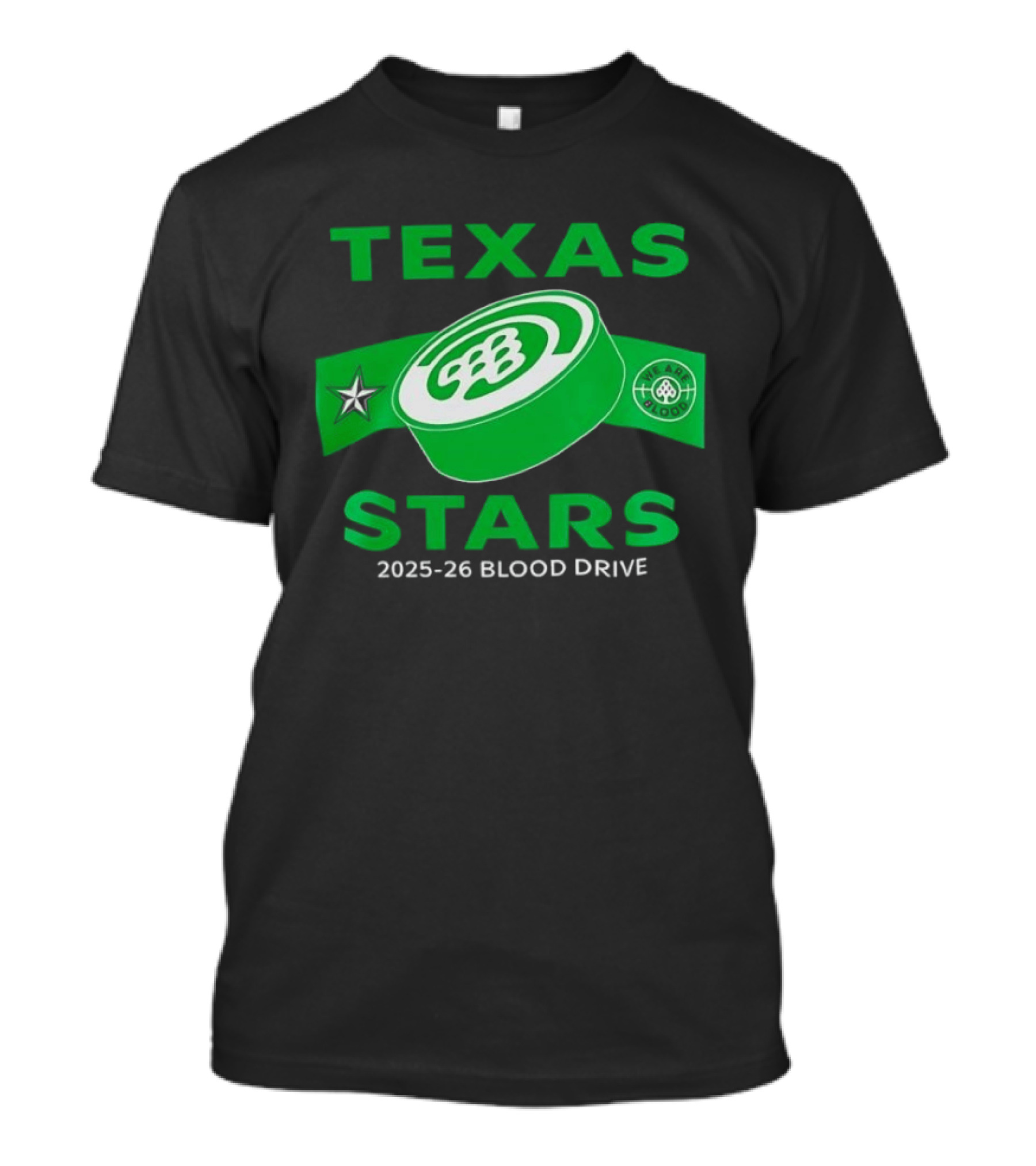 Texas Stars 2025 2026 Blood Drive Hockey Band T-Shirt
