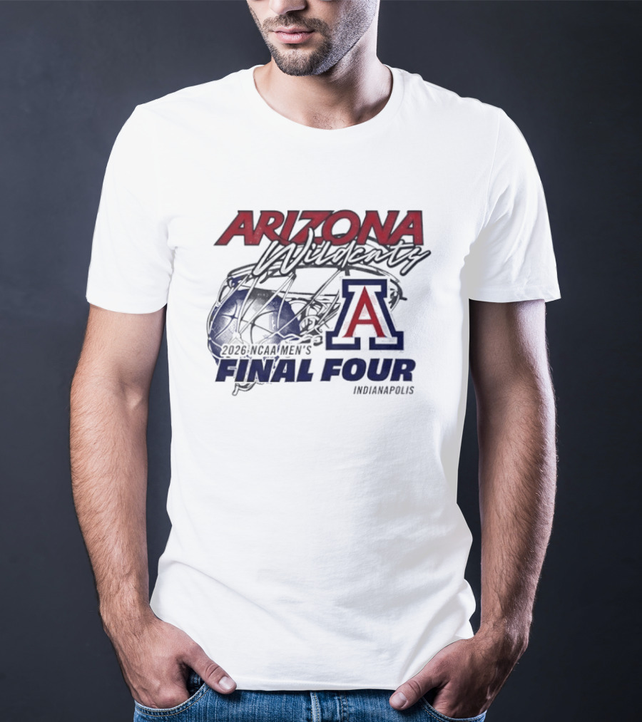 Arizona Wildcats 2026 NCAA Men's Final Four Indianapolis T-Shirt