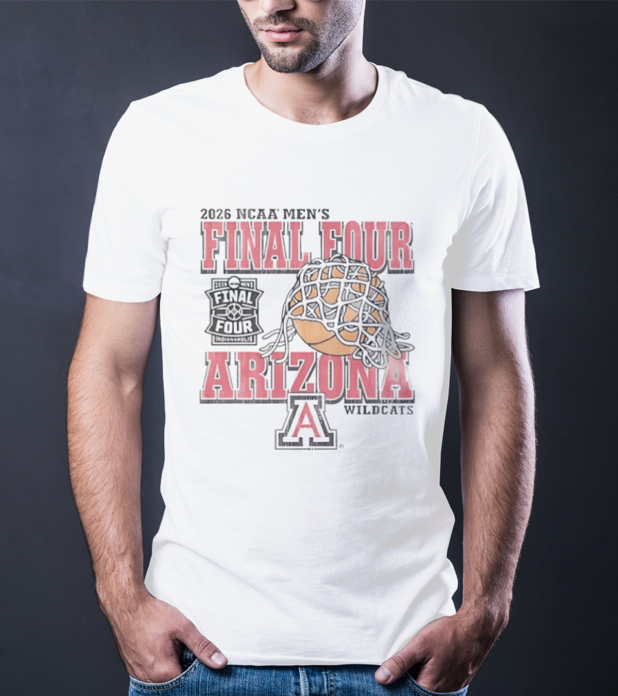 2026 NCAA Men's Final Four Arizona Wildcats Basketball T-Shirt