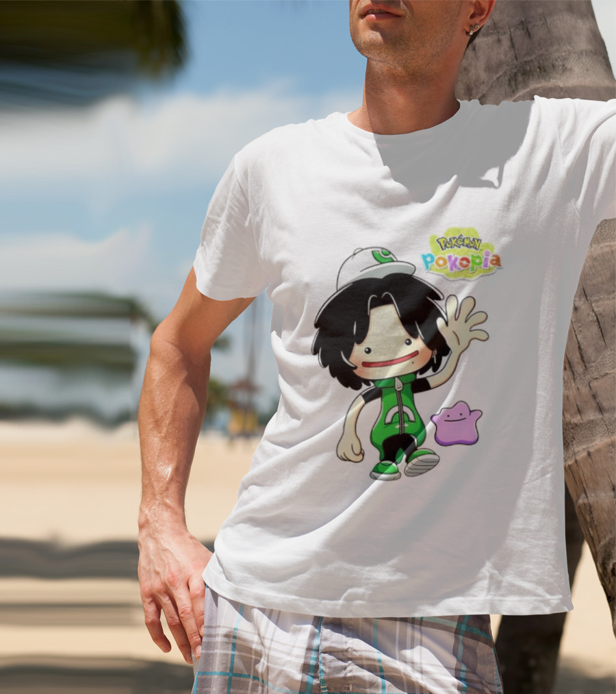 Pokemon Pokopia Cartoon Character With Ditto T-Shirt