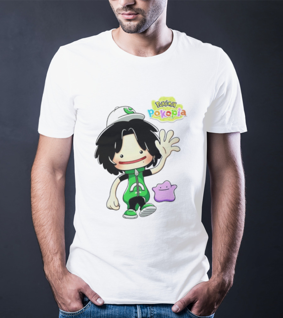 Pokemon Pokopia Cartoon Character With Ditto T-Shirt