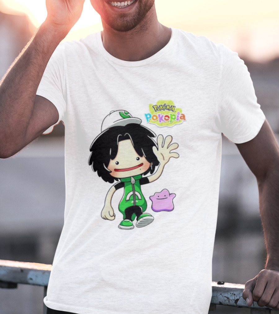 Pokemon Pokopia Cartoon Character With Ditto T-Shirt