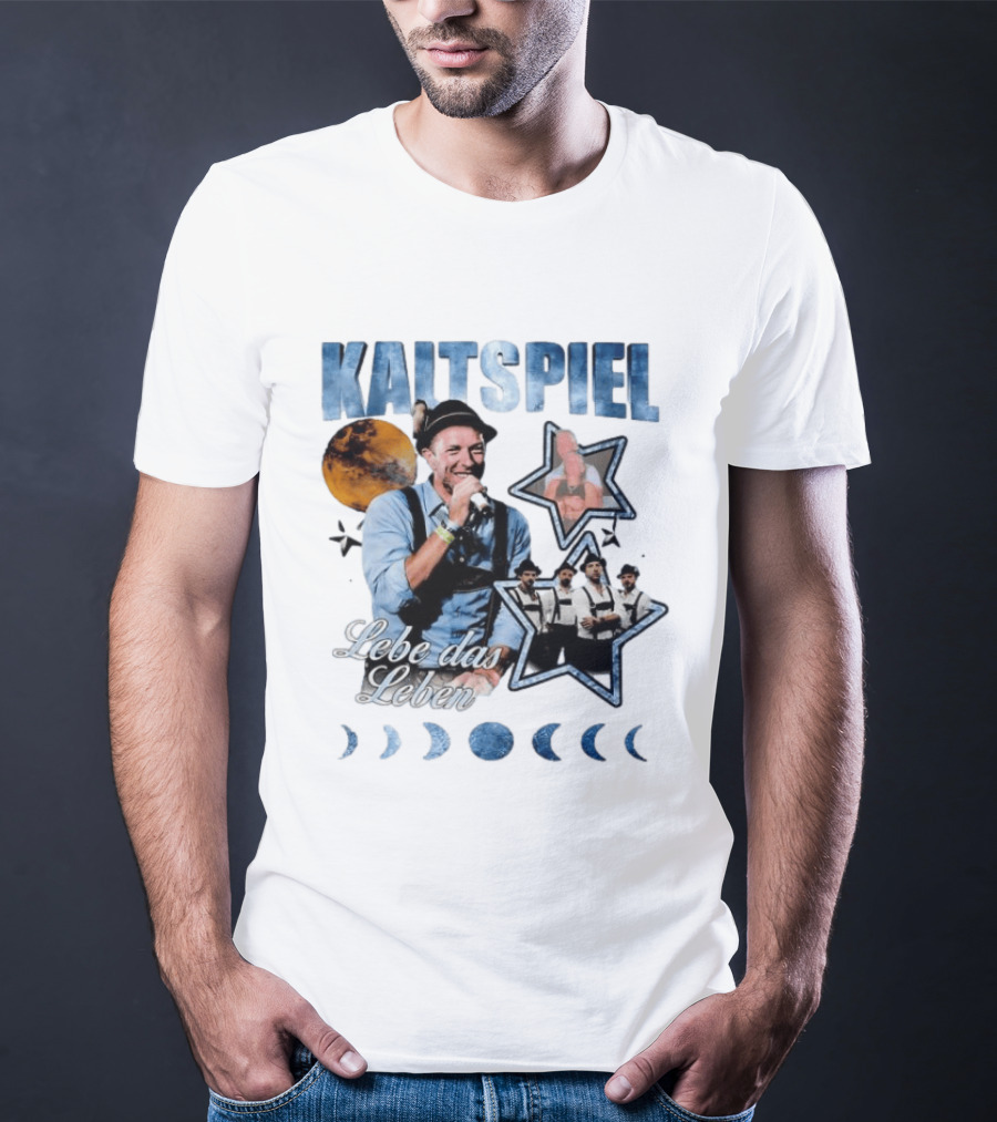 Kaltspiel Lebe Das Leben Moon Phases Band Performance T-Shirt