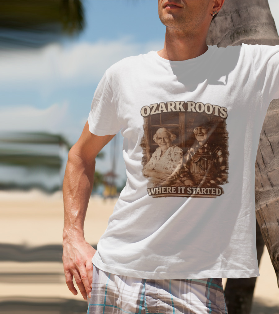 Ozark Roots Where It Started Vintage Farmhouse T-Shirt