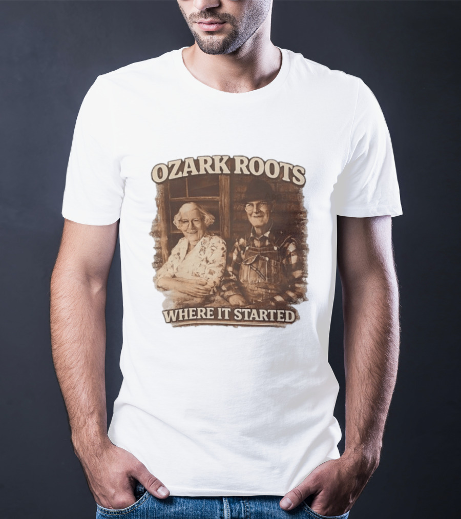 Ozark Roots Where It Started Vintage Farmhouse T-Shirt