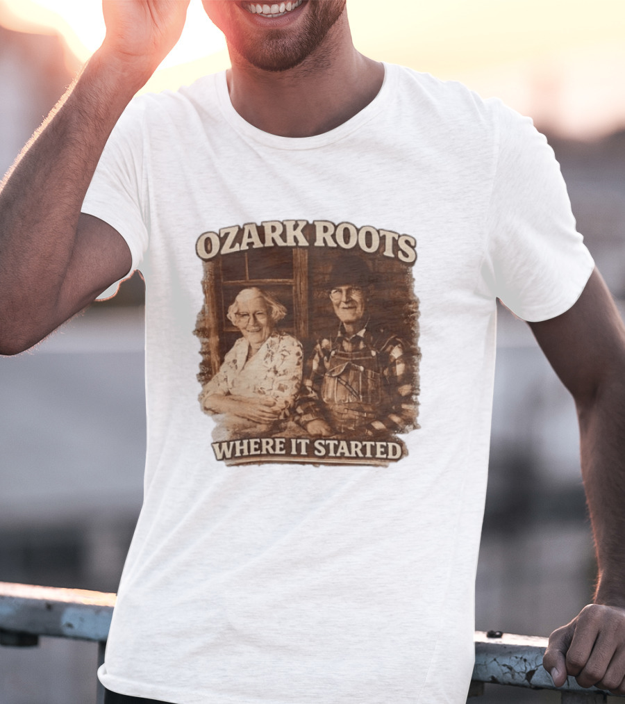 Ozark Roots Where It Started Vintage Farmhouse T-Shirt